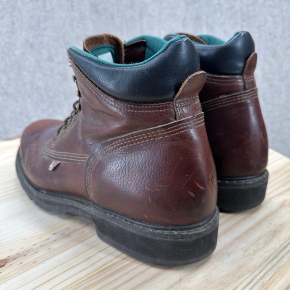 Carolina Soft Toe Sarge Lo 309 Mens 14 Brown Leather‎ Lace Up Utility Boots USA main image 7